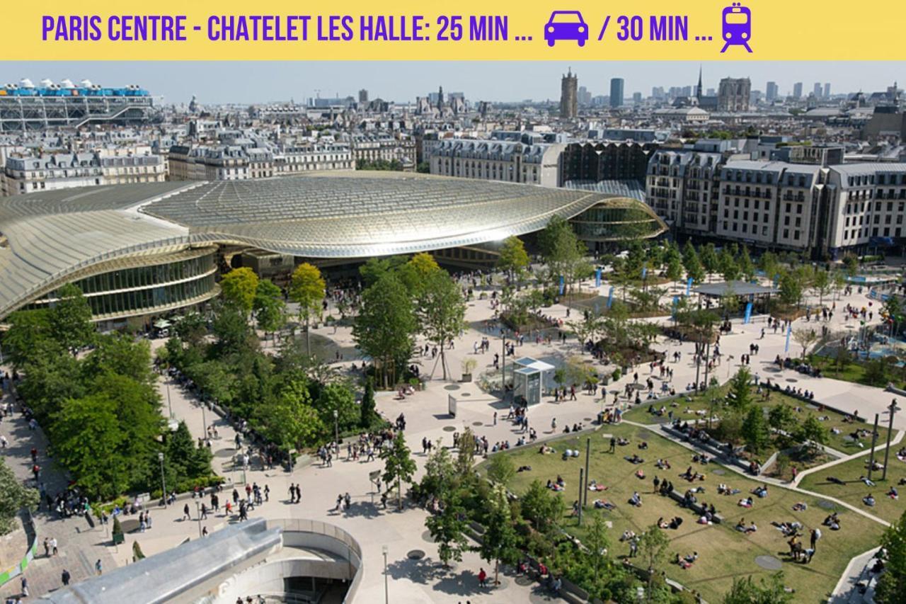 Qhome 1 - Studio Entre Paris Et Disney Villiers-sur-Marne Exterior photo